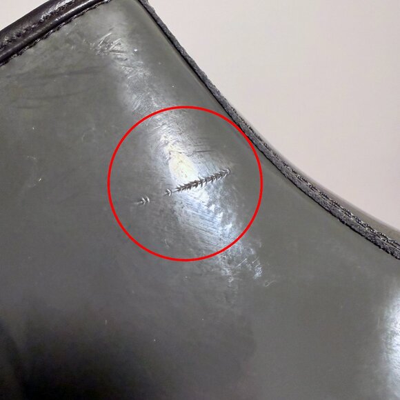 Dr. Martens 1460 W Dark Gray Patent Leather Combat Boots US 7 - Picture 8 of 9